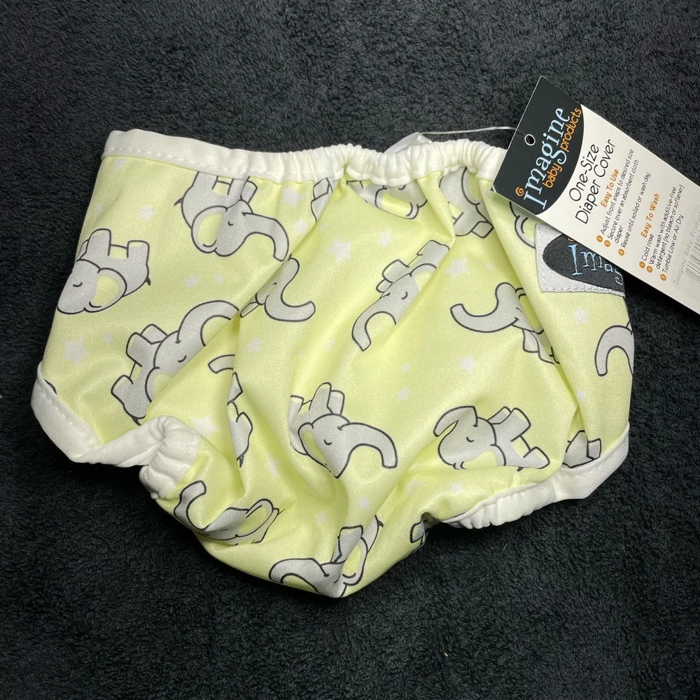 NEW Diaper Cover | Elephant Print | Unisex